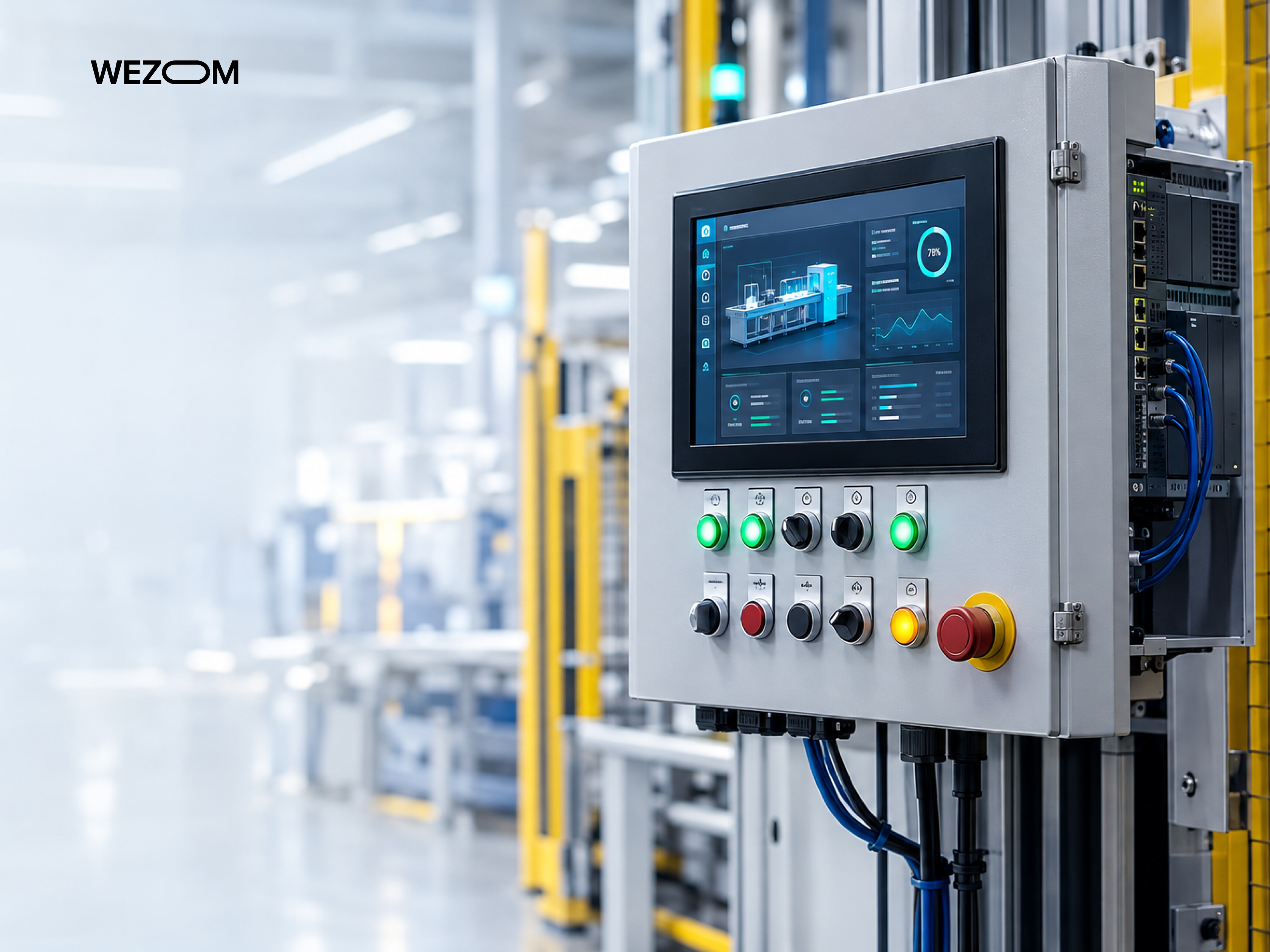 Embedded HMI development for an industrial control panel with touchscreen interface